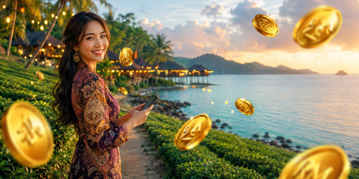 Pengalaman kasino mudah alih bermotif batik di Langkawi menggambarkan hiburan digital tempatan