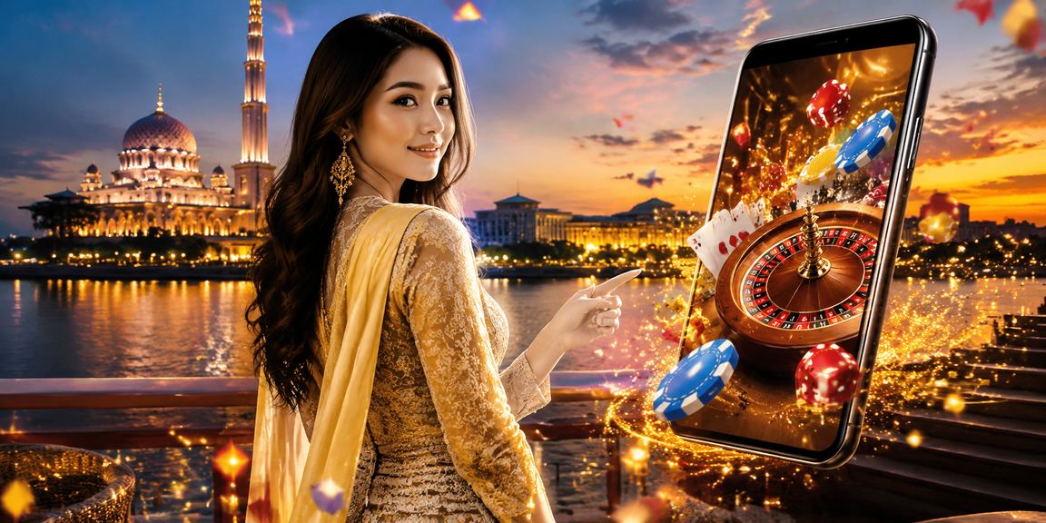 Aplikasi kasino bergaya Putrajaya menggambarkan pengalaman roulette dalam talian yang moden